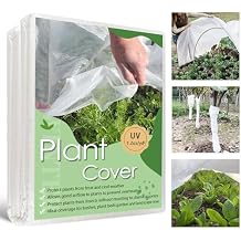 Plant Covers Freeze Protection, 10'x 50' Frost Cloth for Outdoor Plants, Winter Plant Cover for Frost Protection, Plant Blanket Floating Row Covers for Garden and Tree