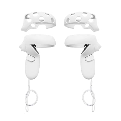 VR Cover Halo Controller Protector Set for Meta Quest 2 Light Grey