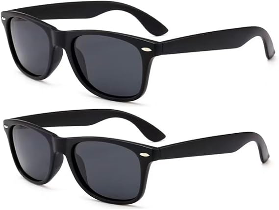 2 PACK Luniks Correction Glasses, Vision Correction Astigmatism Glasses for vision improvement Unisex-(BLACK-MAU32)