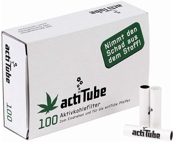ActiTube Activated Charcoal 8 mm filter Box of 100