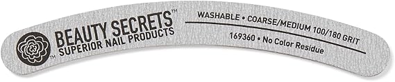 Beauty Secrets Zebra Banana Nail File Medium 100/180