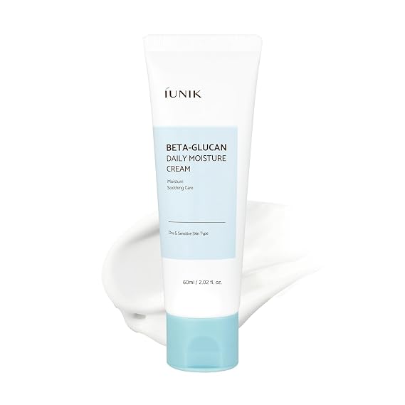IUNIK Beta-Glucan Daily Moisture Cream - Deep Hydration & Repair 2.02 fl oz