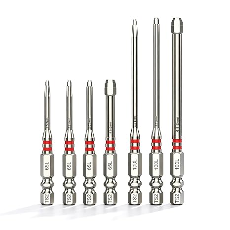 2026 Upgraded 6 PCS Magnetic Screwdriver Bits Set, Stepped Hex Bit with 1/4" Hex Shank, Magnetic Drill Bit Set for Electric Drills, Screwdrivers, Impact Drivers and Wrenches