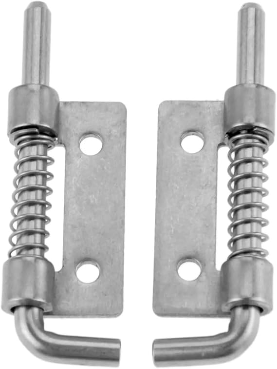 304SS Spring Barrel Latch Hinge for Industrial Cabinets - for Furniture and Welding Applications(Left and Right)