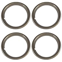 IWC Set of 4 Chrome Plated ABS Plastic 15" Universal 1.75 inch Beauty Trim Rings 15P