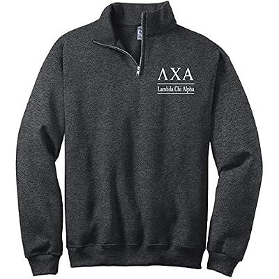 Lambda Chi Alpha Quarter Zip Pullover Sweatshirt