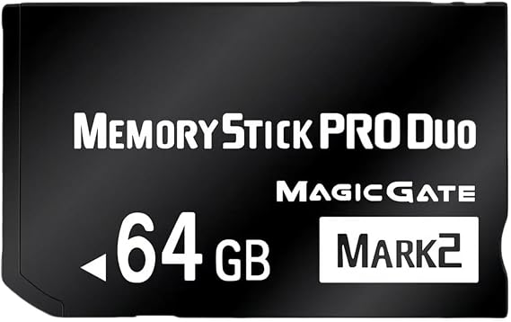 High-Capacity 64GB Memory Stick Pro Duo MARK2 Fully Compatible with PSP1000/2000/3000, Cyber-Shot DSC, DSLR & Handycam