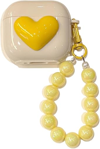Cover for Huawei Freebuds SE 3/SE 2,White Shockproof Full Protective Earphone Case,Soft Earbuds Shell for Boys Girls (Yellow)
