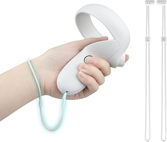 SOULWIT Controller Straps for Meta Quest 2 - White
