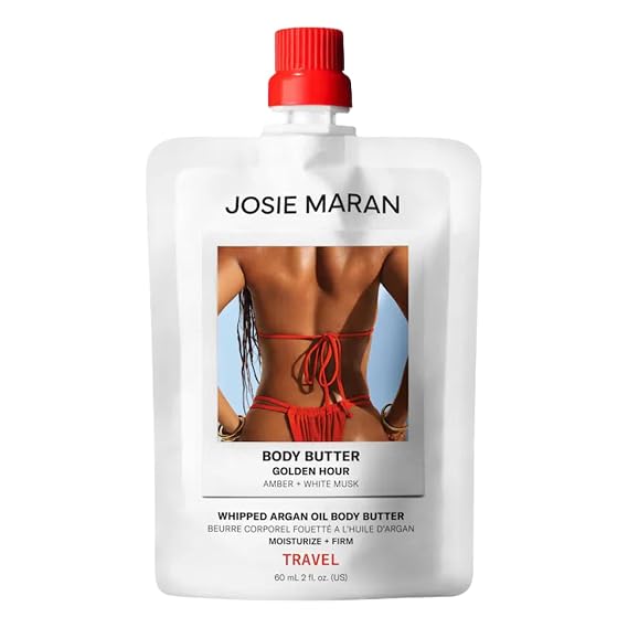 Josie Maran Whipped Argan Oil Body Butter, Golden Hour, 2 fl oz