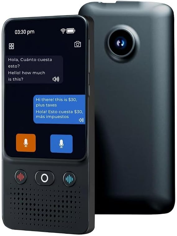 Sakerplus T21 Accurate Offline Translator, AI Language Translator Device with 17+ Offline Languages, 130+ Online Languages,Photo Translation for Travel Business
