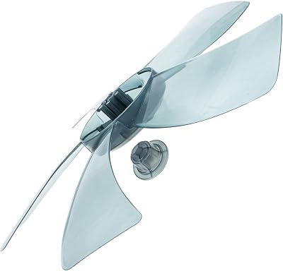 CHILDWEET 12 Inch Plastic Fan Blades Replacement for Pedestal Table Wall Fans 5-Blade Design Quiet Operation Easy Installation Household Fan Accessory