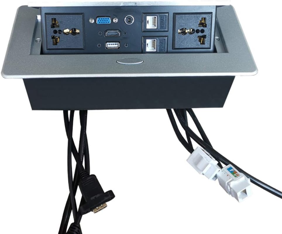 Vosarea 1pc -up Socket Meeting Socket Pop up Floor Socket Countertop Sockets Pop up Counter Outlets Conference Room Socket Tabletop Plug Sockets Flip up Power Outlet Travel Desktop