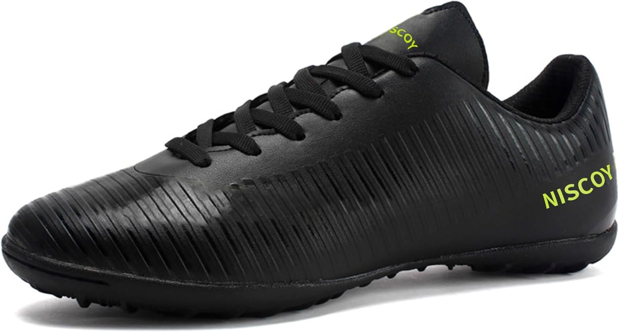 Soccer Cleats for Mens Womens Turf Soccer Shoes Indoor Unisex Football Boots Wide Training Sneaker