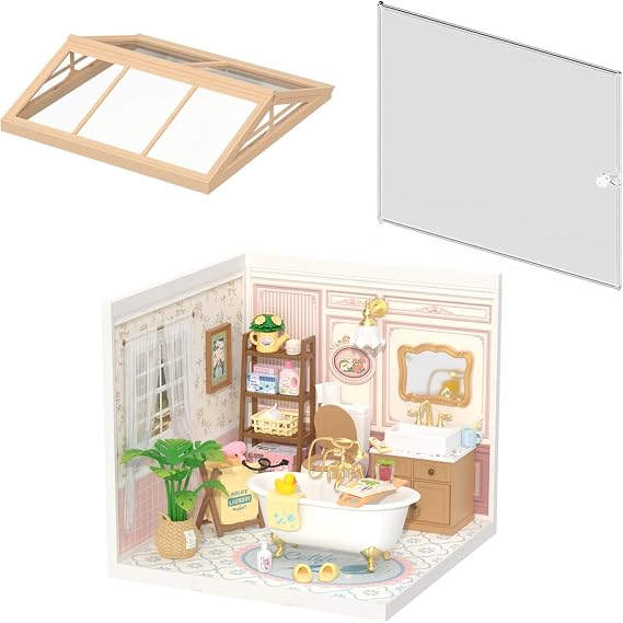 Rolife Super Creator-DIY Plastic Miniature House for Adults (Pop Bubble Bathroom)