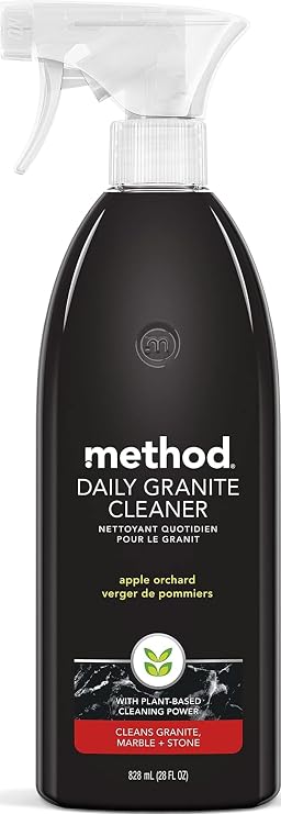 method Daily Granite Cleaner Spray, Apple Orchard, 28 fl oz | Cleans and Polishes, For Use on Granite, Marble, and Other Sealed Stone