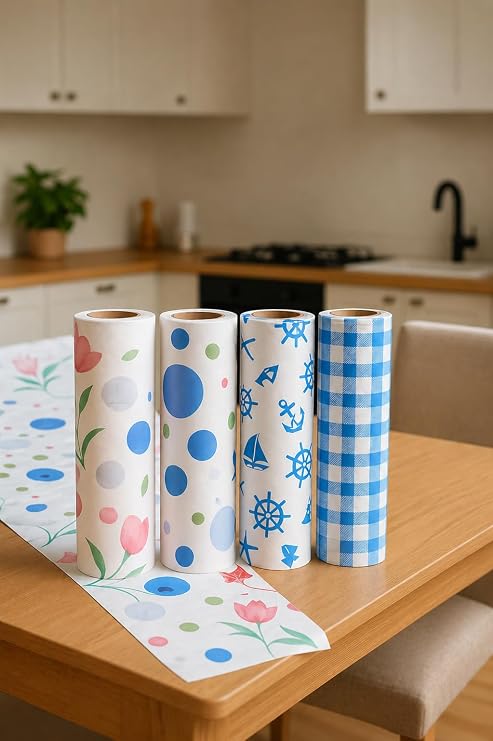 40 Pieces Use Horse Tablecloth Liquid Proof (4 Rolls) Disposable 100x120 cm Table Paper