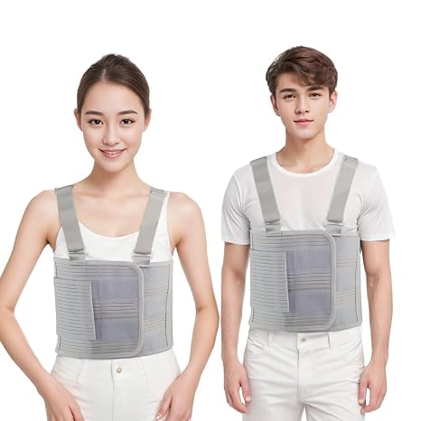 Rib Brace Chest Binder,Sore or Bruised Ribs Support [M]