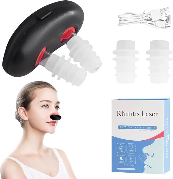 Red Light Nasal Therapy Device, Red Light Nasal Therapy Instrument Red Light Nasal Therapy for Nose, Nasal Therapy Device Relieve Rhinitis Symptoms