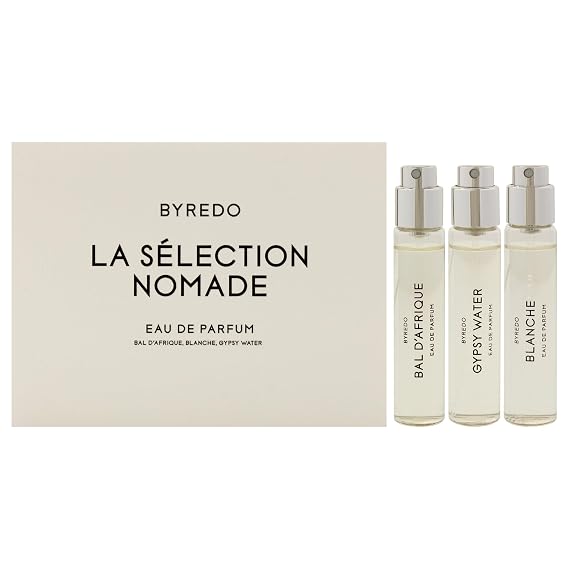 Byredo La Selection Nomade set for Unisex 3Pc Mini Gift: Bal d'Afrique, Blanche, Gypsy EDPs