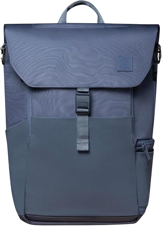 Huhu Diaper Bag Backpack Large Baby Bag for Moms & Dads Water-Resistant, Unisex Travel Kit for New Parents Includes Changing Pad and 2 Organizer Pouches (Dusky Blue)