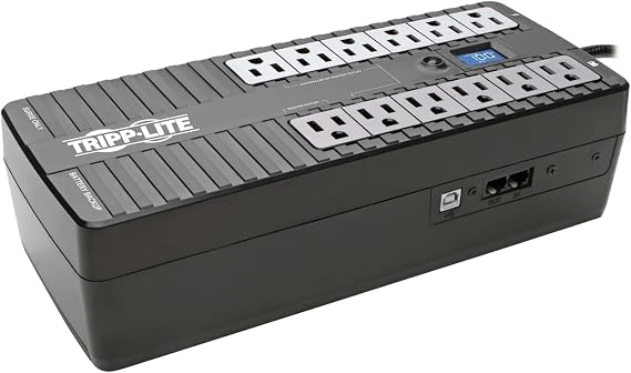 Eaton Tripp Lite ECO850LCD 850VA UPS 425W Battery Backup Surge Protector