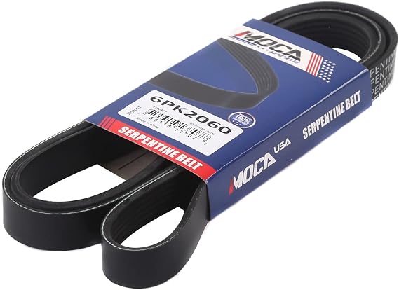 WINBEST EPDM Serpentine Belt 6PK2060 Compatible with BMW 335d for Cadillac Cimarron for Chevrolet Astro Camaro