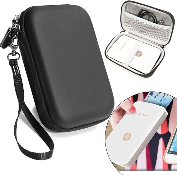Carrying and Storage Case Travel Bag for HP Sprocket Plus Instant Photo Printer, Mobile Printer Plus, Instant Photo Printer, Inner Pocket for Printing Paper, Cable and Other Accessories