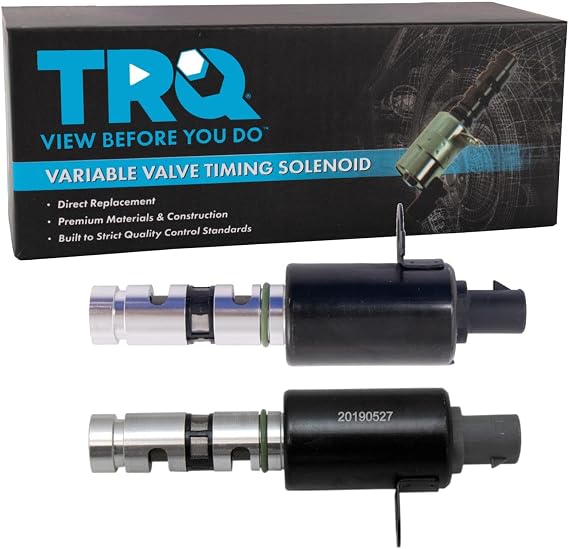 TRQ Engine Variable Valve Timing Control Solenoid Pair Compatible with Kia Hyundai