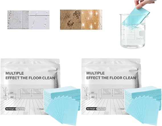 Multi-surfaces Floor Cleaner Tablet - 200PCS Multiple Effect The Floor Cleaning Sheets Wood Cleaner Tablets For Hardwood Floors Mopping Luxury Vinyl Plank Wood Flooring - Deep Cleans (Camellia Scent)