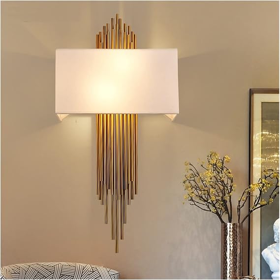 VIOLIN Wall Lamps, Wall lamp, Gold Wall Lamp Modern 110/220V Painted Led Wall Light Bedroom Bathroom Wall Lamps Compatible with Living Room Decoration Stairs Wall Lamp