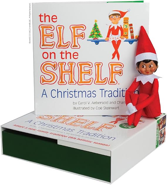 The Elf on The Shelf: A Christmas Tradition - (Girl Scout Elf with Brown Eyes) - Includes Artfully Illustrated Storybook, Keepsake Box and Official Adoption Certificate