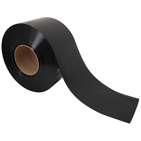 Awoco Black Strip Curtain Door Bulk Roll 8" x 150ft, 0.08" Thick, Black Opaque Smooth PVC Strip Roll, for Visual Privacy, Light Blocking, Night-Shift Operations Workspaces Made in USA by Aleco