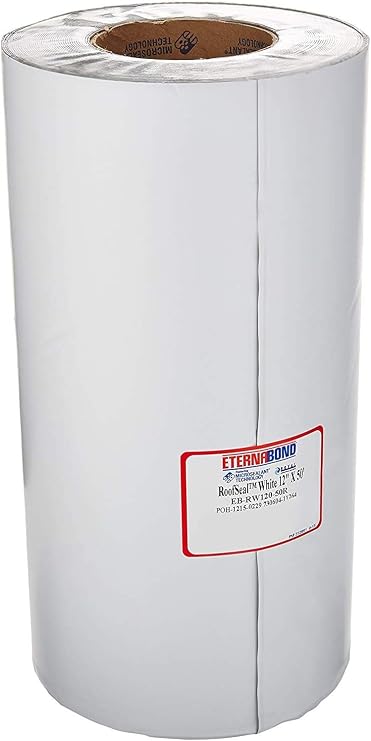 EternaBond 12" x 10' White Mobile Home RV Repair Tape - 10 feet, 10 Foot, 12 Inches, 12"