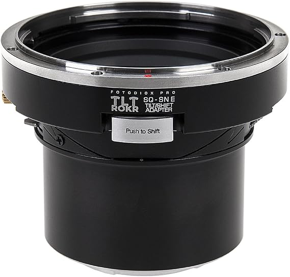 Fotodiox Pro TLT ROKR Tilt/Shift Lens Mount Adapter Compatible with Bronica SQ Lenses to Sony E-Mount Cameras