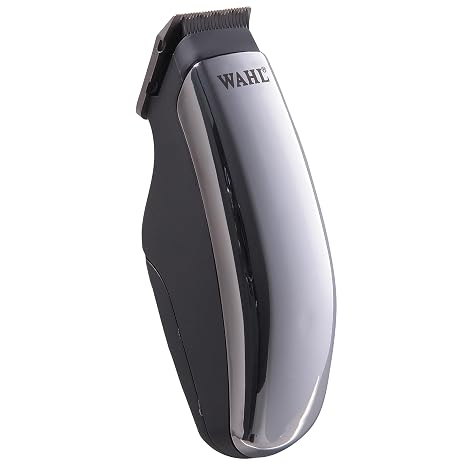 Wahl Professional Half Pint Compact Travel Trimmer, AA, Model 08064-900 | Palm-Size Beard & Neckline Trimmer for Quick Touch-Ups on the Go, Includes 2 Trimming Guides for Sideburns & Detailing