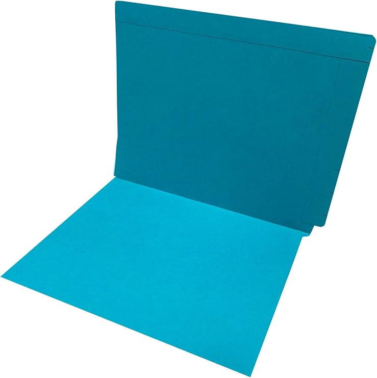 TAB Kardex Colored Folder (Blue) Side tab, Right tab Printed with tick Marks; 100/box