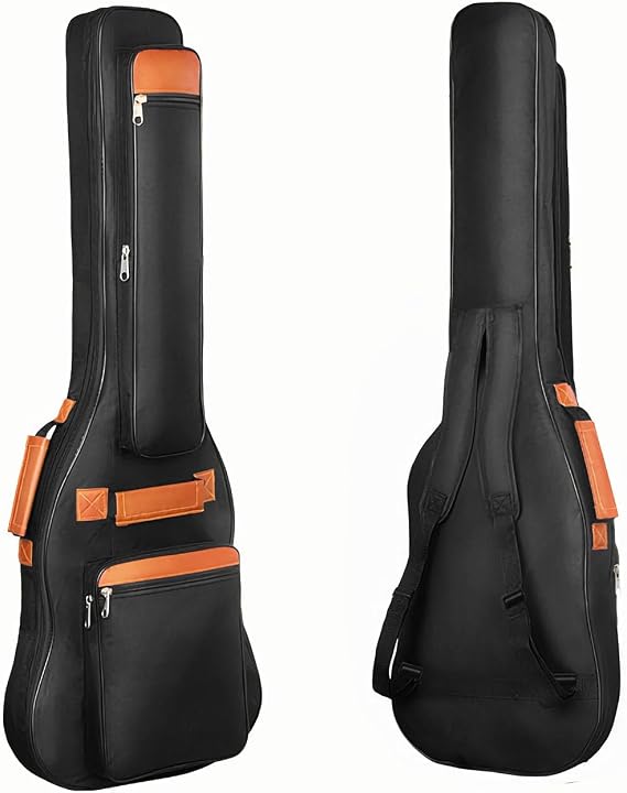 Electric Guitar Bag Gig Bag 6mm Padding Padded Backpack Neck Strap and Pockets Soft Guitar Case