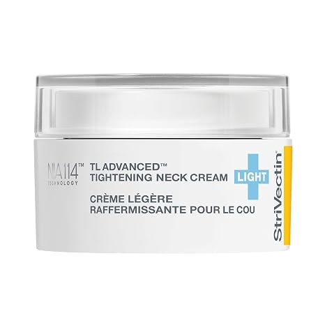 StriVectin Tighten & Lift Advanced LIGHT Neck Cream for Neck & Decollete, Smoothing Look of Wrinkles & Fine Lines, Improves Crepey Skin, Light Texture