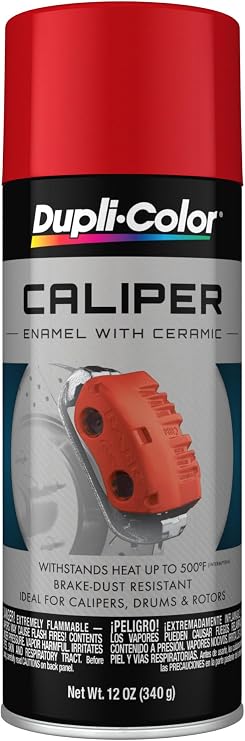 Dupli-Color Caliper Aerosol Paint, Gloss, Red, 11 oz