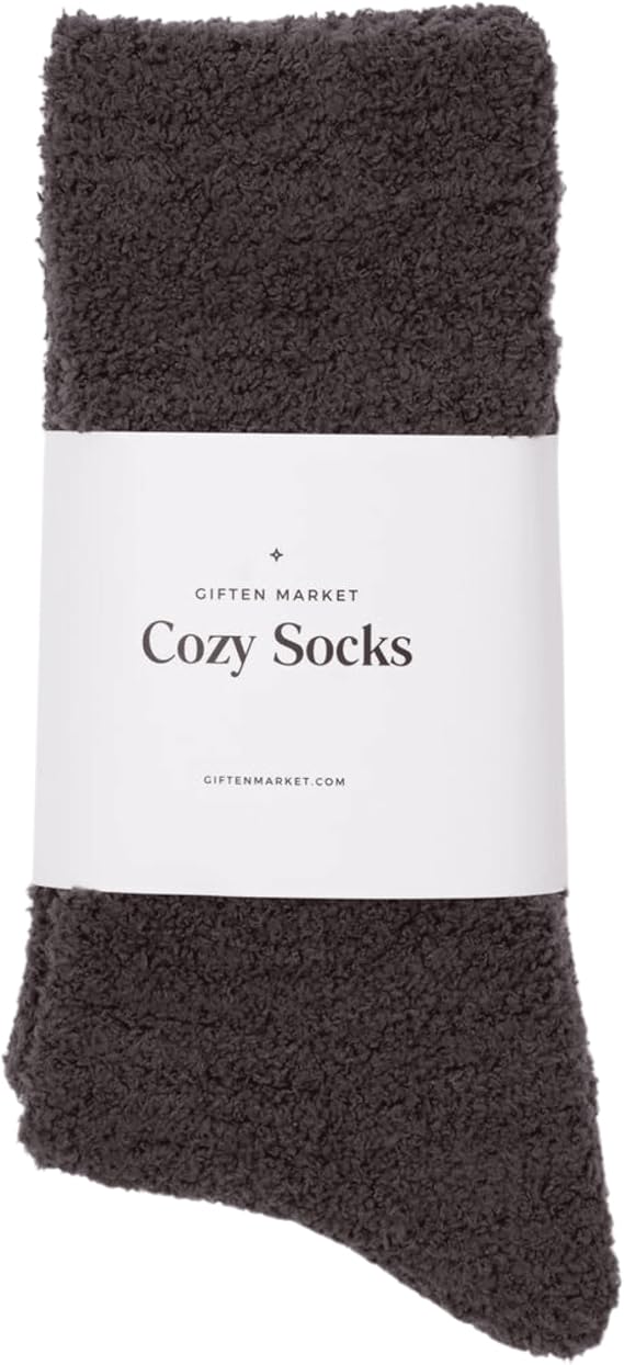 Women's Fuzzy Cloud Socks - Cozy, Comfy, and Luxuriously Soft Sleep Socks - Perfect Gifts for Warmth and Comfort