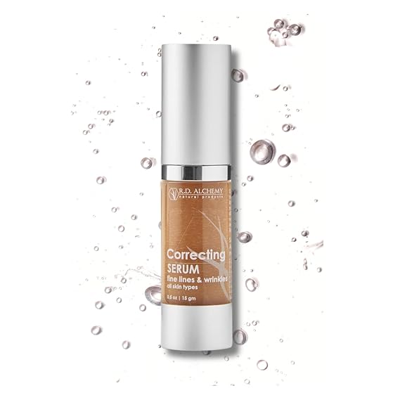 RD Alchemy - 99-100% Natural & Organic Wrinkle Correcting Serum - Anti Aging for Reducing the Appearance of Wrinkles, Fine Lines & Crow's Feet. Softens, Plumps & Smooths for a Youthful Complexion