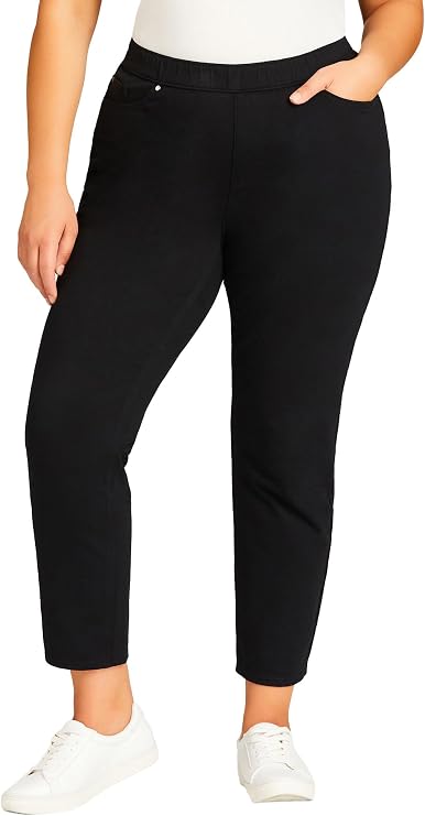Avenue Tapered Knit Pull On Jean