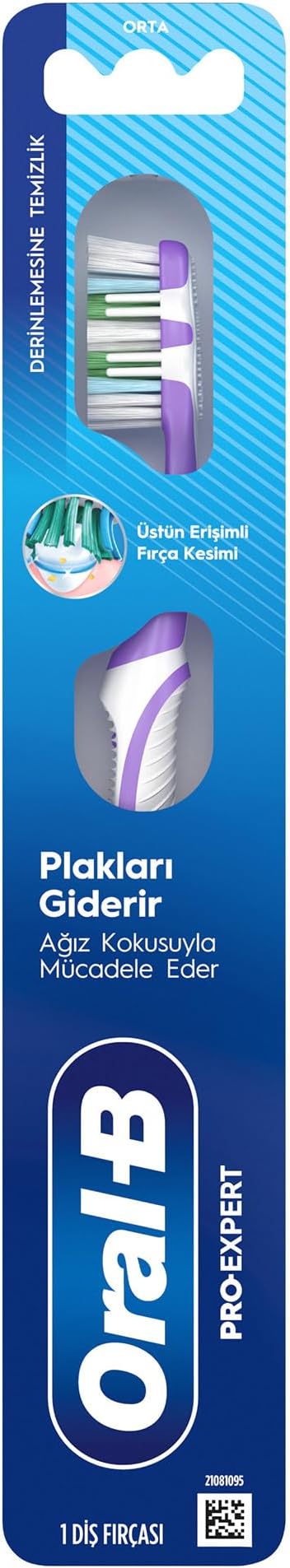Oral-B Pro-Expert Derinlemesine Temizlik Diş Fırçası, Orta Sertlik