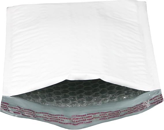 Poly Bubble Mailers Bulk Padded Self-Seal #00 Envelopes (5" x 9) - White Bubble Lined Shipping Envelopes - Industrial Standard Mailer Envelopes for Business (250ct)