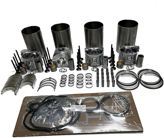 4TNV98 Overhaul Rebuild Kit 16 Valves for Yanmar Engine 4TNV98 4TNV98T Excavator V100 ViO80-1 ViO82 Tractor T80N 4WD EG782HMT (Piston ML185)
