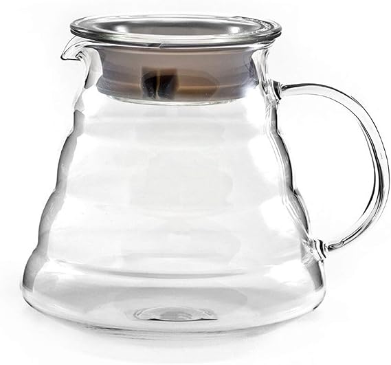 Hiware 600ml Coffee Server, Standard Glass Coffee Carafe, Coffee Pot, Clear