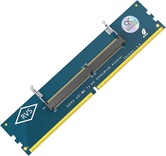 Laptop DDR5 Memory SO-DIMM to PC Desktop DIMM Adapter Card for High Frequency Computer Application Reliabledly