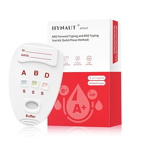 8-Type Blood Group Testing Kit (Complete Set) Rapidly detects Type A, B, O, AB, or RH blood typeresults in minutes Includes safety lancet, micropipette, and cleaning swabs Individually packaged