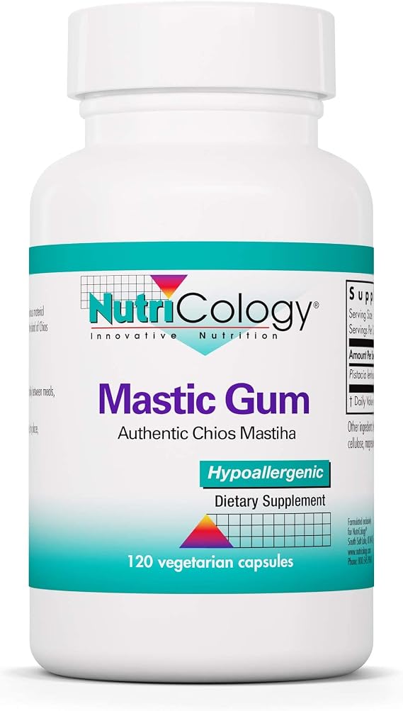 NutriCology Mastic Gum Chios Resin Digestive, 120 Capsules